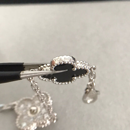 [Aura Jewels]New CLOVER 5 MOTIF ONYXS BRACELET COLLECTION