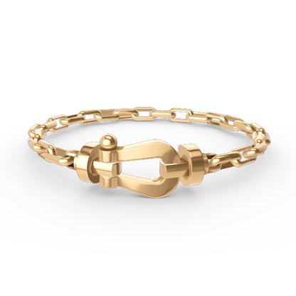 ¡®Aura Jewels¡¯FORCE LARGE HORSESHOE CLASP  METAL BRACELET