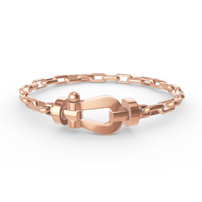¡®Aura Jewels¡¯FORCE LARGE HORSESHOE CLASP  METAL BRACELET