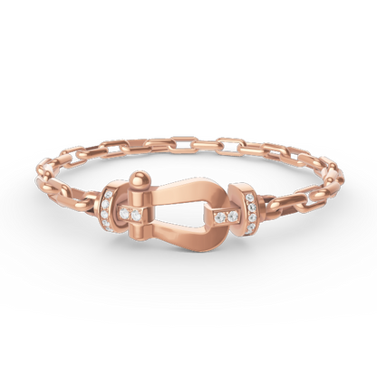 ¡®Aura Jewels¡¯FORCE LARGE HORSESHOE CLASP  METAL BRACELET