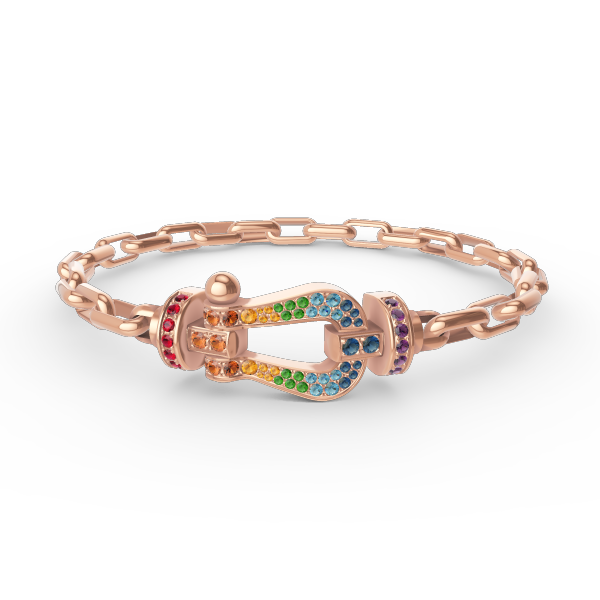 ¡®Aura Jewels¡¯FORCE LARGE HORSESHOE CLASP  METAL BRACELET