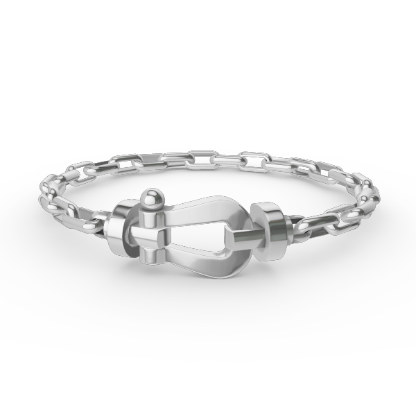 ¡®Aura Jewels¡¯FORCE LARGE HORSESHOE CLASP  METAL BRACELET