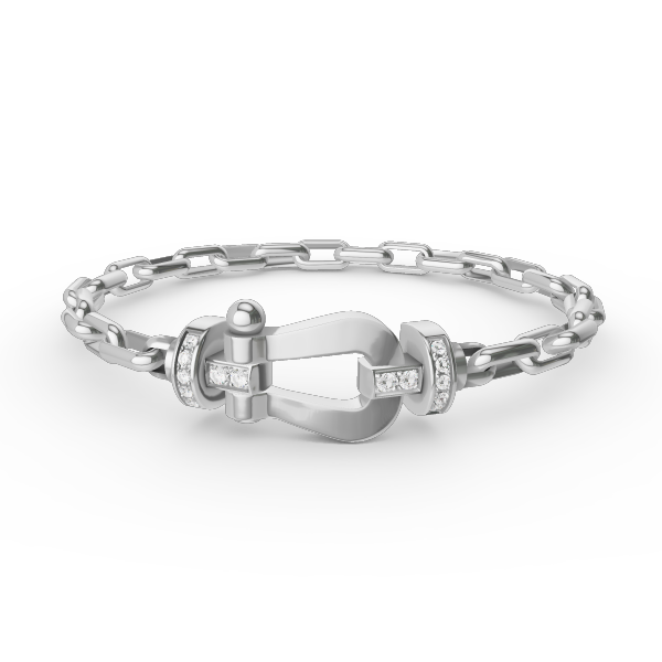 ¡®Aura Jewels¡¯FORCE LARGE HORSESHOE CLASP  METAL BRACELET