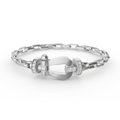 ¡®Aura Jewels¡¯FORCE LARGE HORSESHOE CLASP  METAL BRACELET