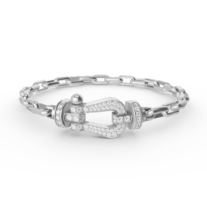 ¡®Aura Jewels¡¯FORCE LARGE HORSESHOE CLASP  METAL BRACELET