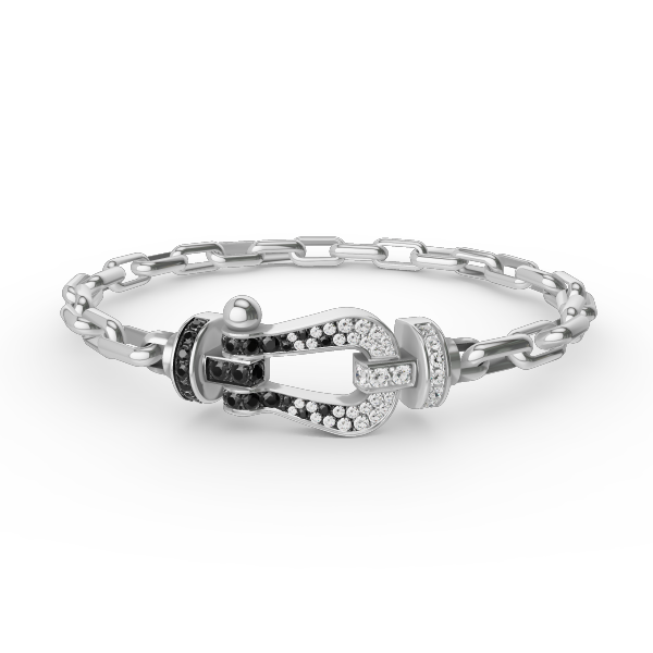 ¡®Aura Jewels¡¯FORCE LARGE HORSESHOE CLASP  METAL BRACELET