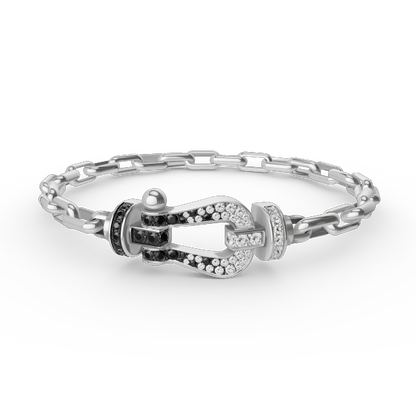 ¡®Aura Jewels¡¯FORCE LARGE HORSESHOE CLASP  METAL BRACELET