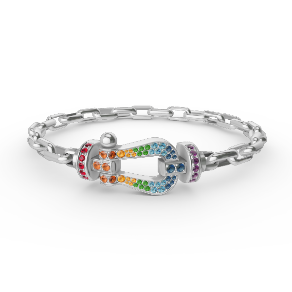 ¡®Aura Jewels¡¯FORCE LARGE HORSESHOE CLASP  METAL BRACELET
