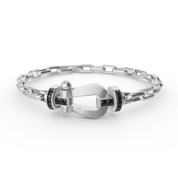 ¡®Aura Jewels¡¯FORCE LARGE HORSESHOE CLASP  METAL BRACELET
