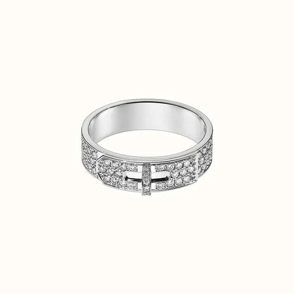¡®Aura Jewels¡¯KELLY SILVER DIAMOND RING