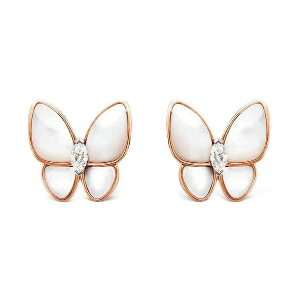 ¡®Aura Jewels¡¯BUTTERFLY MOP DIAMOND EARRINGS