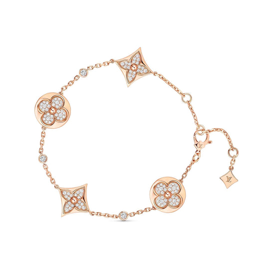 ¡®Aura Jewels¡¯STAR AND SUN 4 MOTIFS GOLD DIAMONDS BRACELET