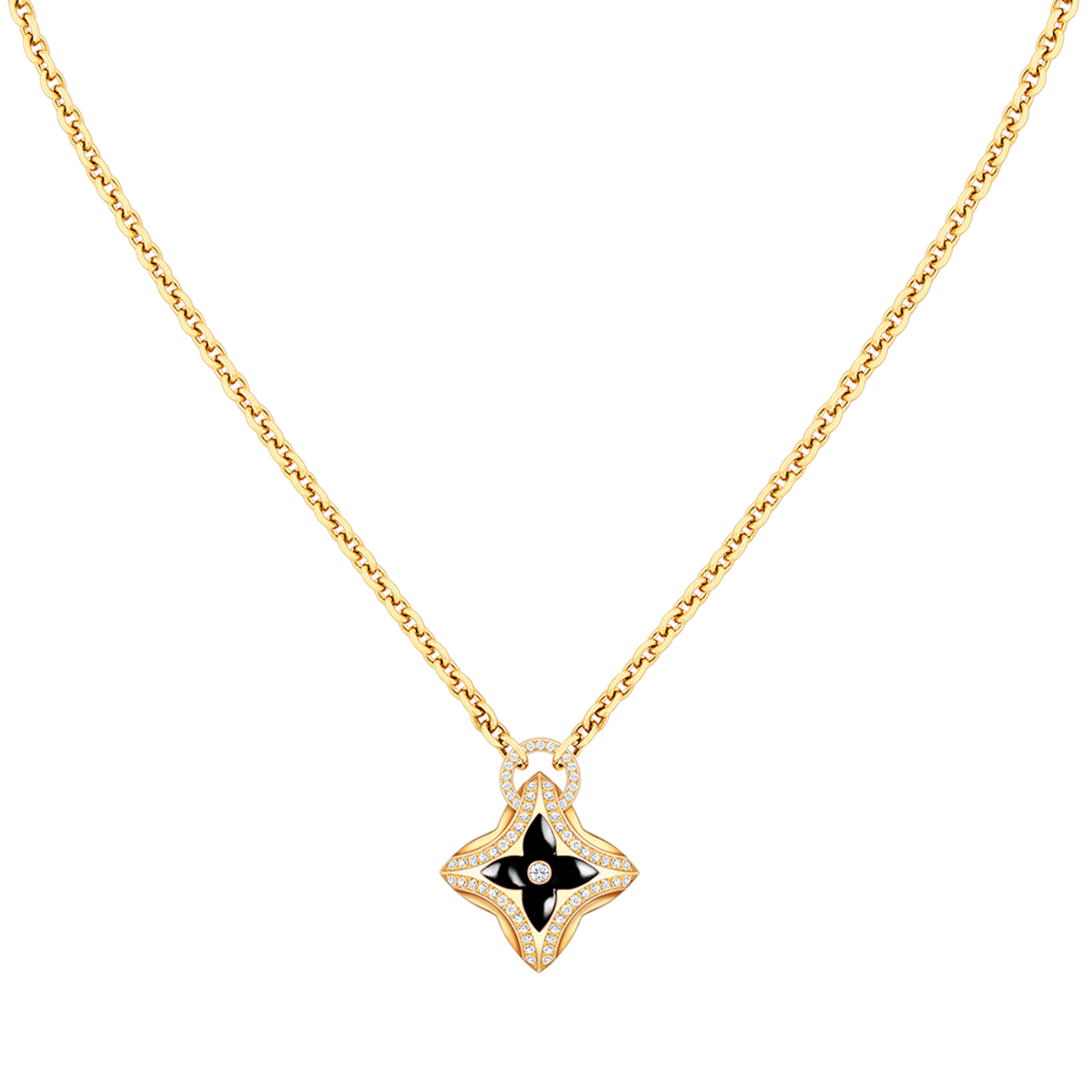 ¡®Aura Jewels¡¯STAR PEDANT PINK GOLD DIAMOND NECKLACE