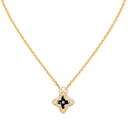 ¡®Aura Jewels¡¯STAR PEDANT PINK GOLD DIAMOND NECKLACE
