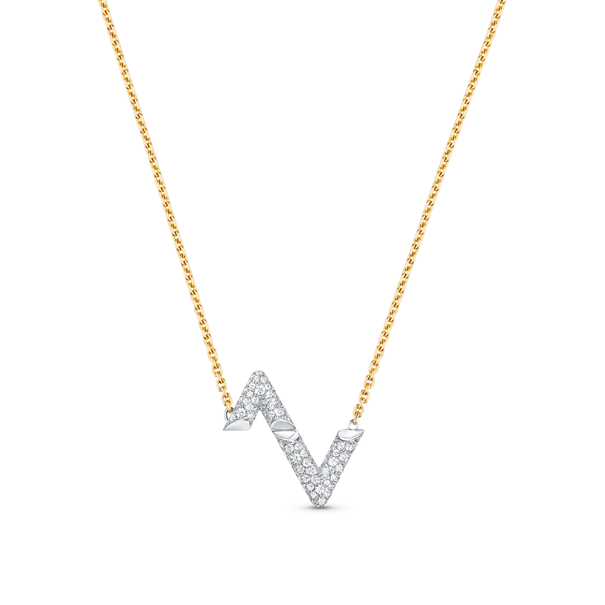 ¡®Aura Jewels¡¯VOLT SILVER DIAMOND PEDANT NECKLACE