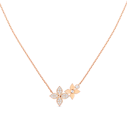 ¡®Aura Jewels¡¯STAR BLOSSOM NECKLACE PINK GOLD DIAMONDS