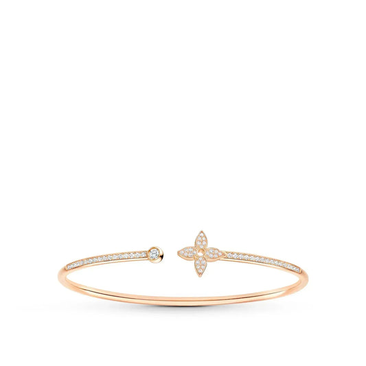 ¡®Aura Jewels¡¯IDYLLE PINK GOLD OPEN BRACELET DIAMOND PAVED