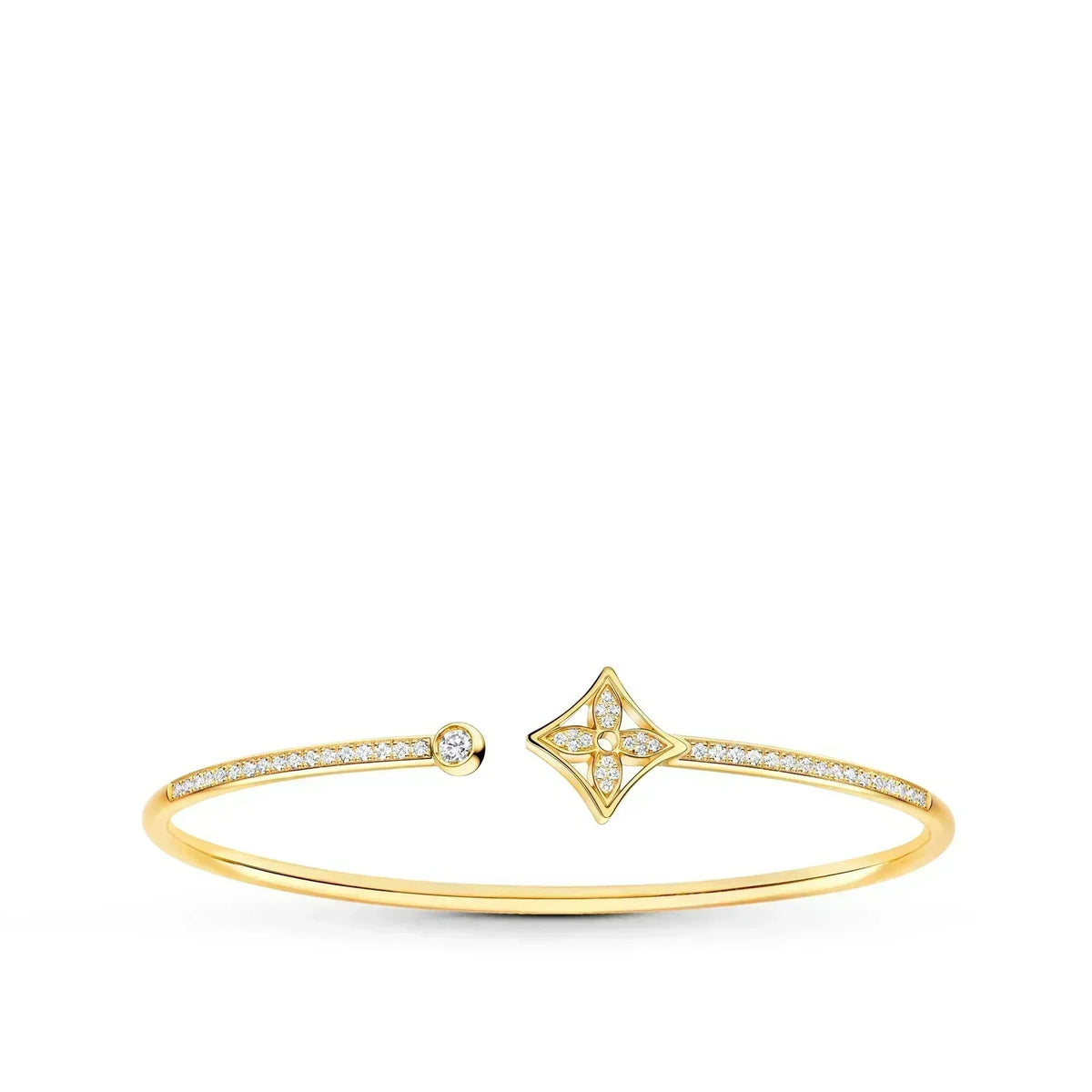 ¡®Aura Jewels¡¯IDYLLE GOLD OPEN BRACELET DIAMOND PAVED
