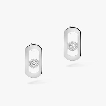 [Aura Jewels]So Move Diamond Earrings in Yellow Gold