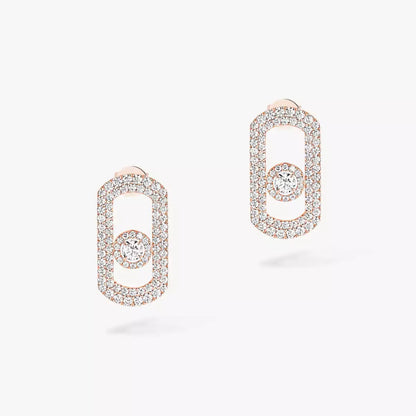 [Aura Jewels]So Move Pave_-Set Diamond Earrings in Silver