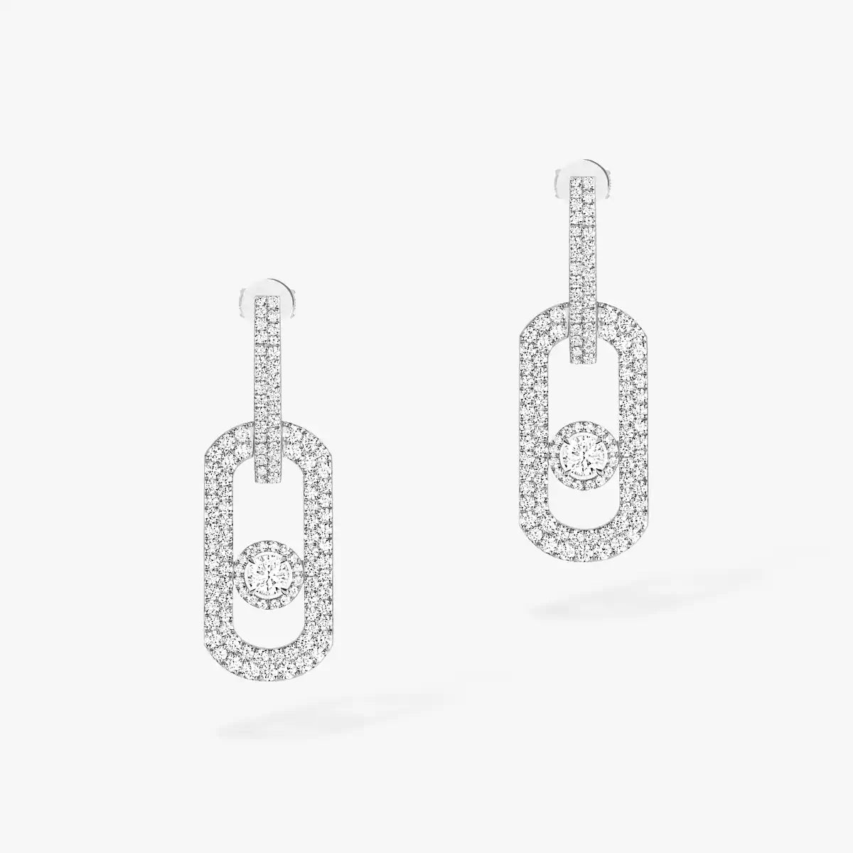 [Aura Jewels]So Move XL Pave_-Set Diamond Pendant Earrings