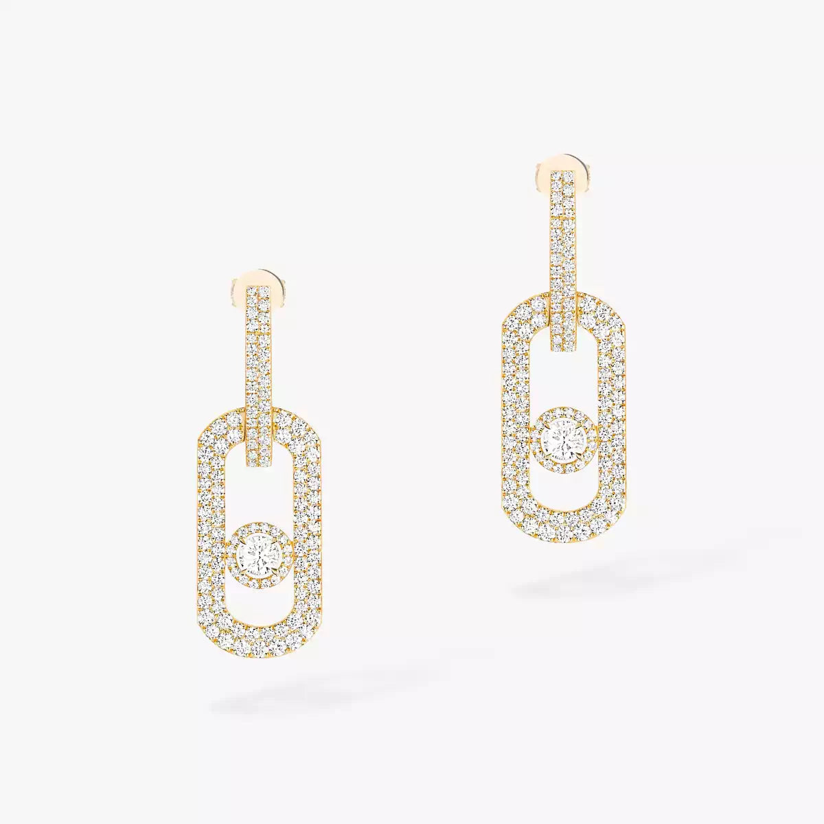 [Aura Jewels]So Move XL Pave_-Set Diamond Pendant Earrings