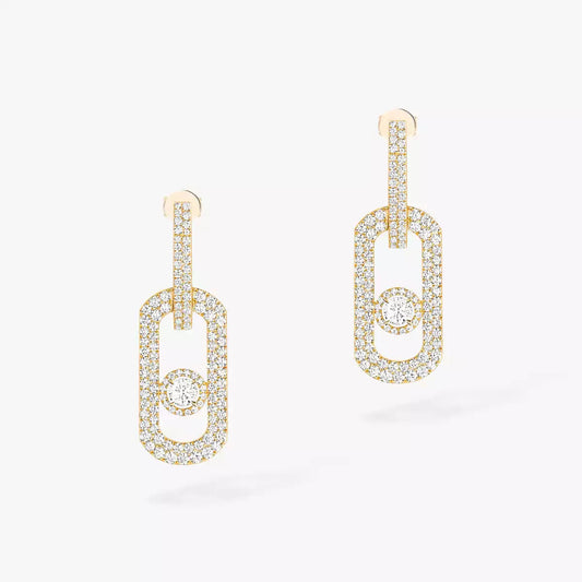 [Aura Jewels]So Move XL Pave_-Set Diamond Pendant Earrings