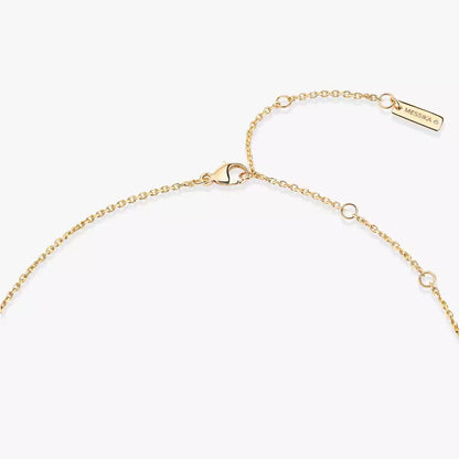 [Aura Jewels]Lucky Eye Diamond Necklace in Rose Gold and Turquoise