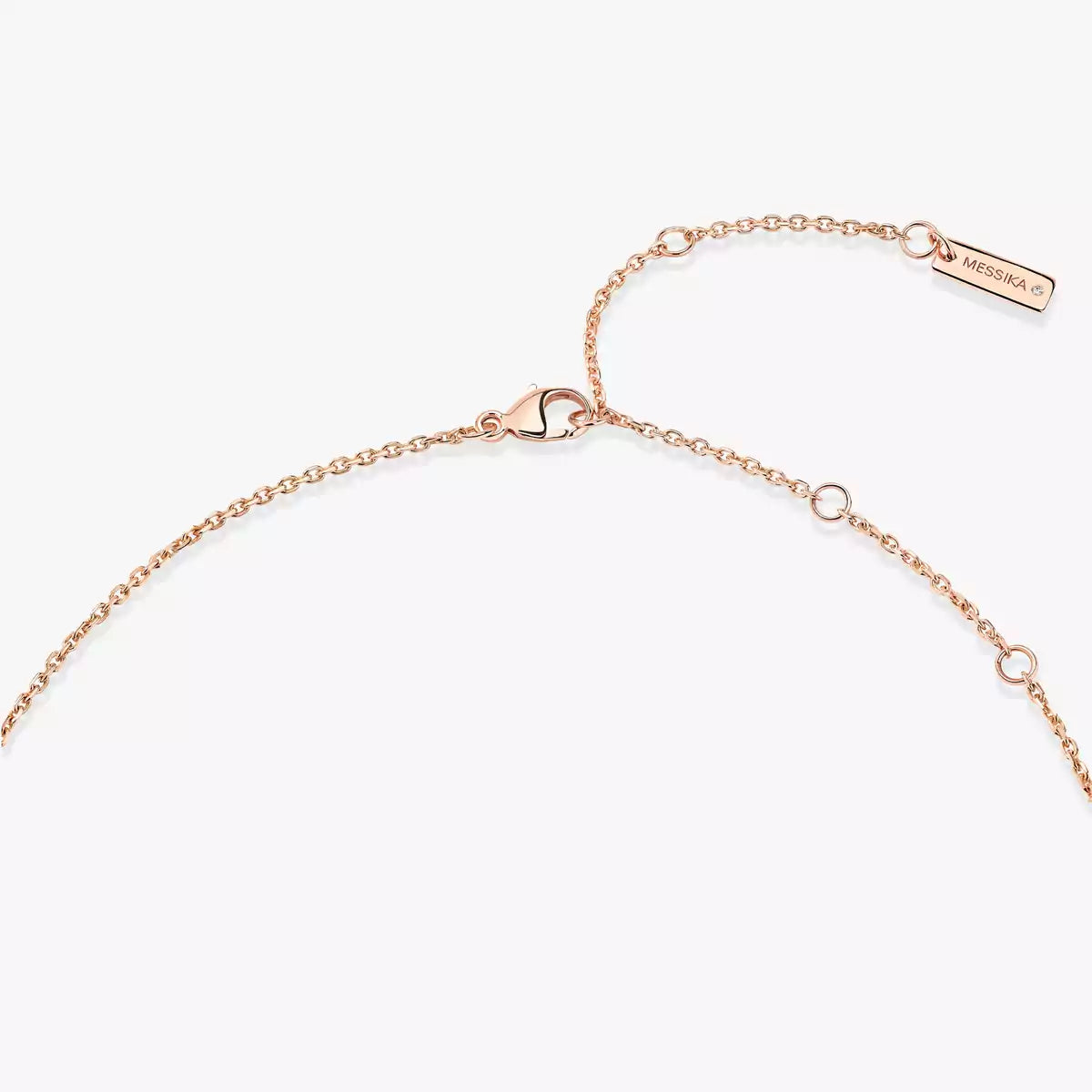 [Aura Jewels]Lucky Eye Diamond Necklace in Rose Gold and Turquoise