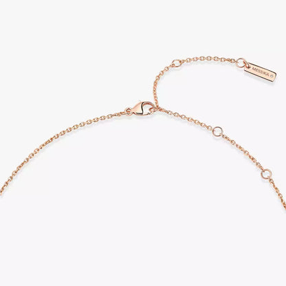 [Aura Jewels]Lucky Eye Diamond Necklace in Rose Gold and Turquoise