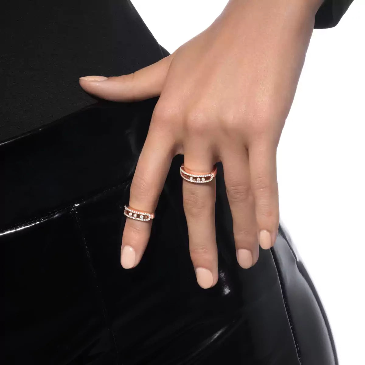 [Aura Jewels] Baby Move Gold Diamond Pave_ Ring