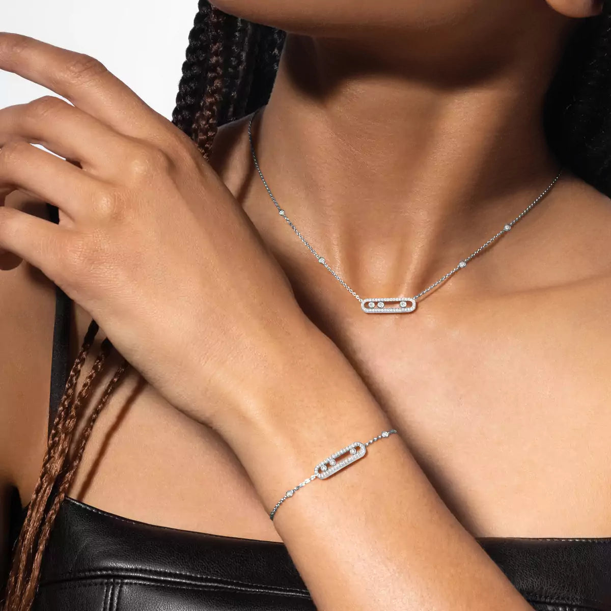 [Aura Jewels]Pavé Baby Move Diamond Bracelet