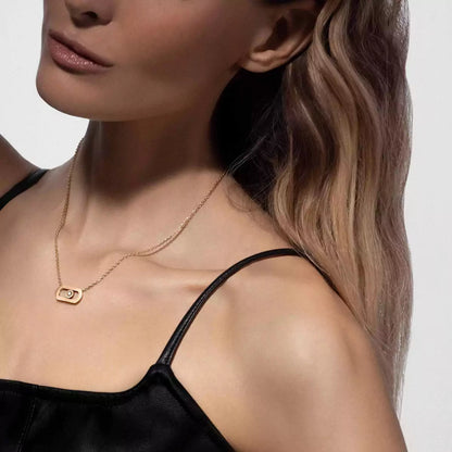 [Aura Jewels]So Move Diamond Necklace in Gold