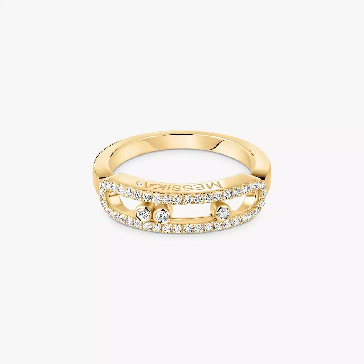 [Aura Jewels] Baby Move Gold Diamond Pave_ Ring