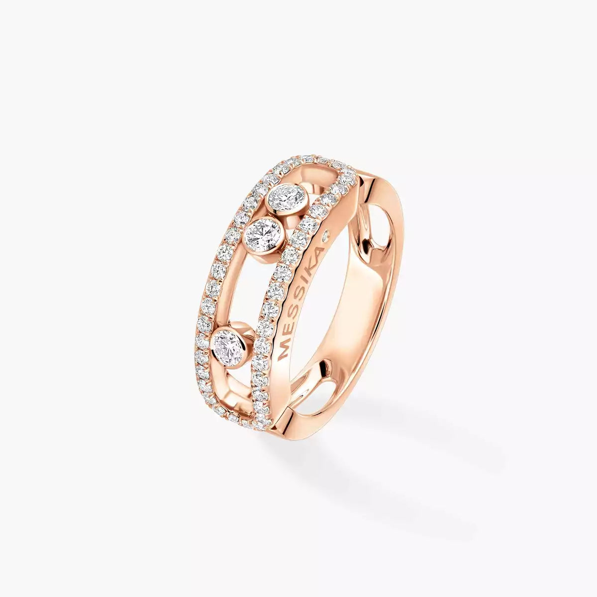 [Aura Jewels] Move Gold Diamond Pave_ Ring