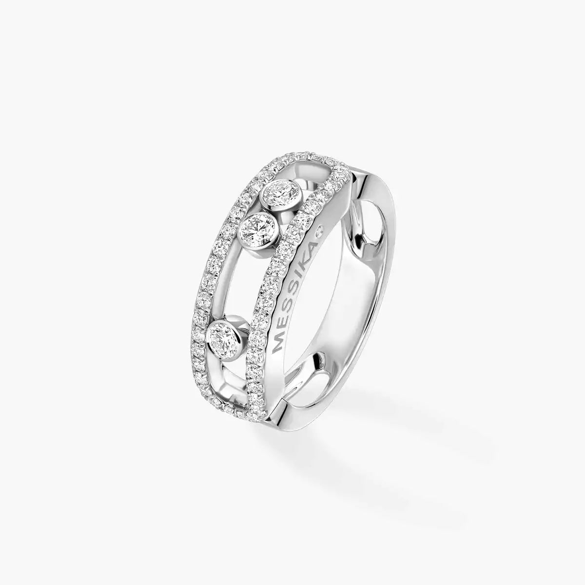 [Aura Jewels] Move Gold Diamond Pave_ Ring