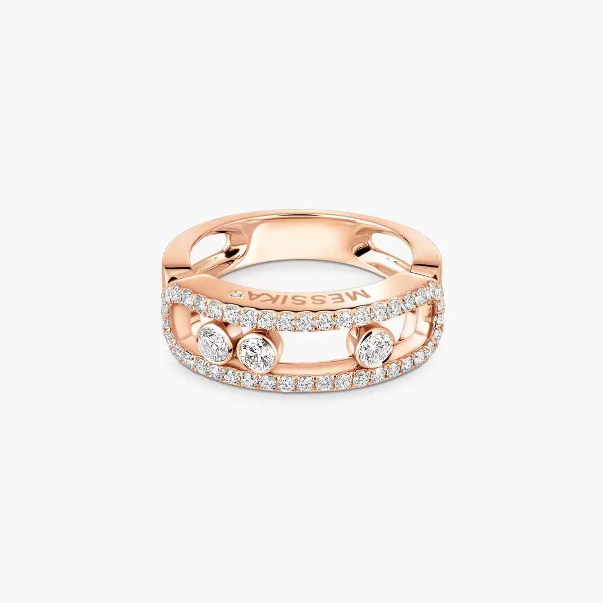 [Aura Jewels] Move Gold Diamond Pave_ Ring