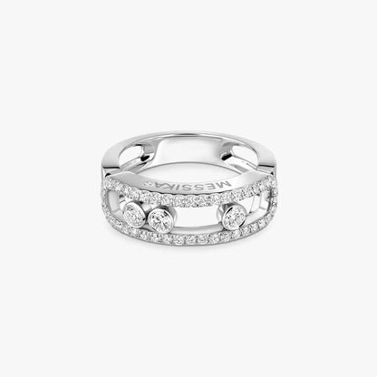 [Aura Jewels] Move Gold Diamond Pave_ Ring