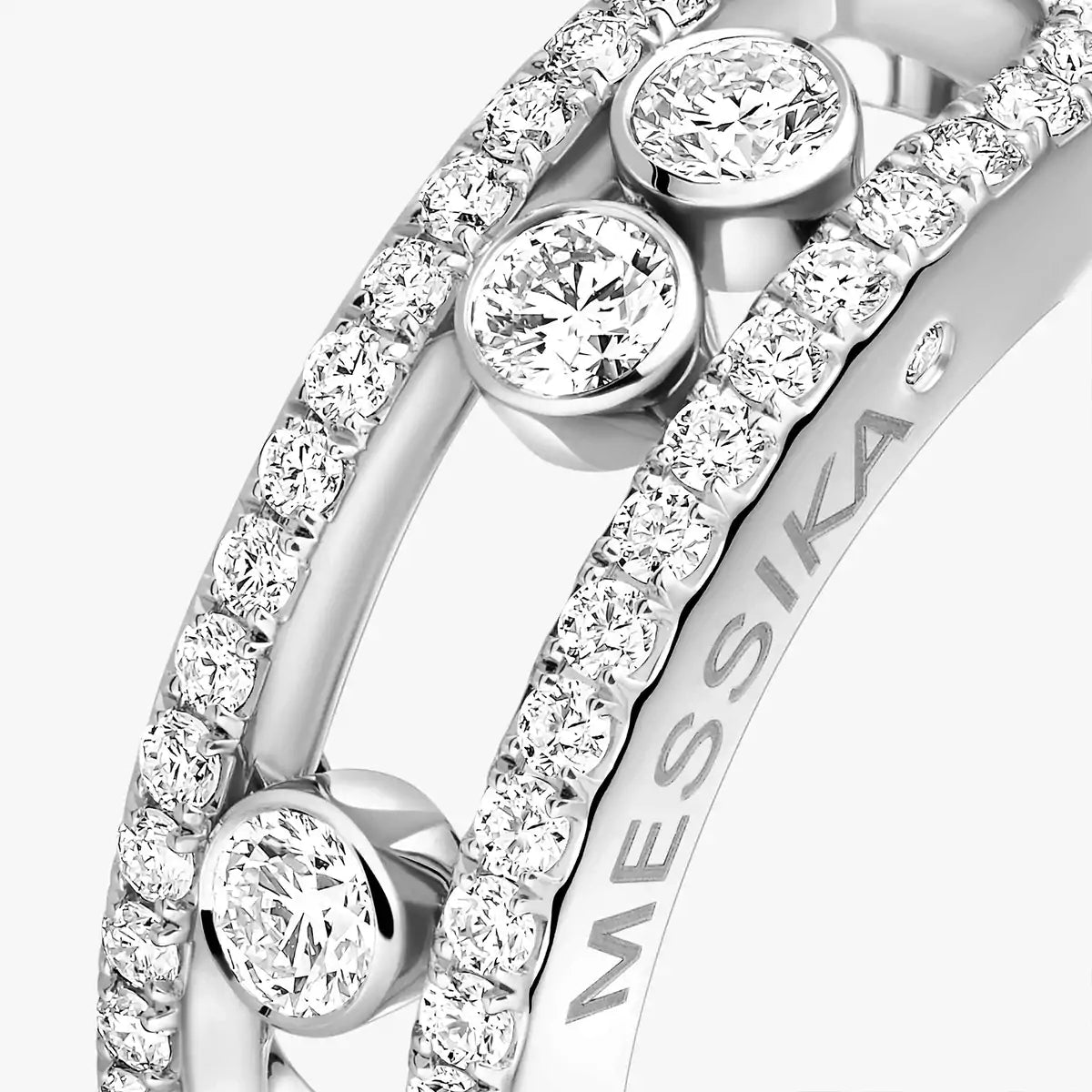 [Aura Jewels] Move Gold Diamond Pave_ Ring