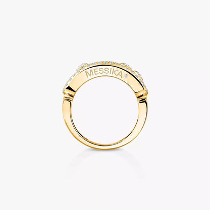 [Aura Jewels] Move Gold Diamond Pave_ Ring