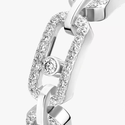 [Aura Jewels]Move Link Pave_-Set Diamond Ring in Gold