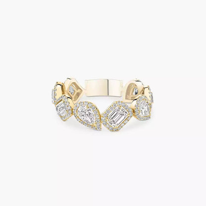 [Aura Jewels]Diamond Wedding Ring My Twin