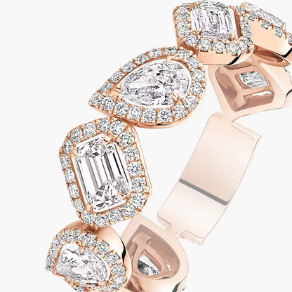 [Aura Jewels]Diamond Wedding Ring My Twin