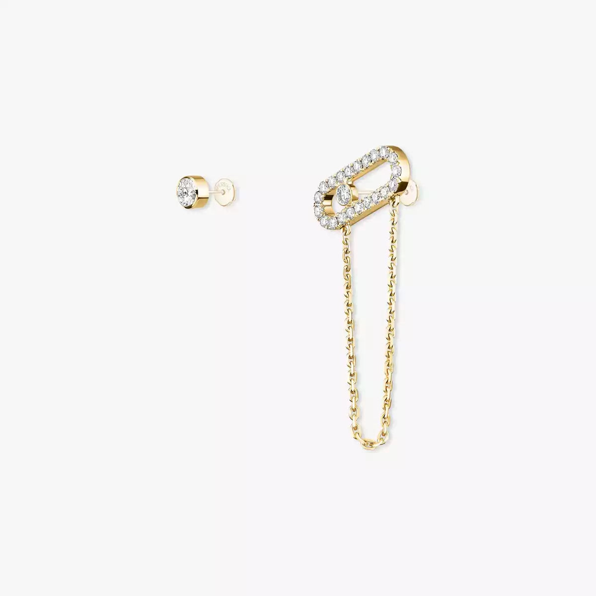 [Aura Jewels]Move Uno Diamond Earrings