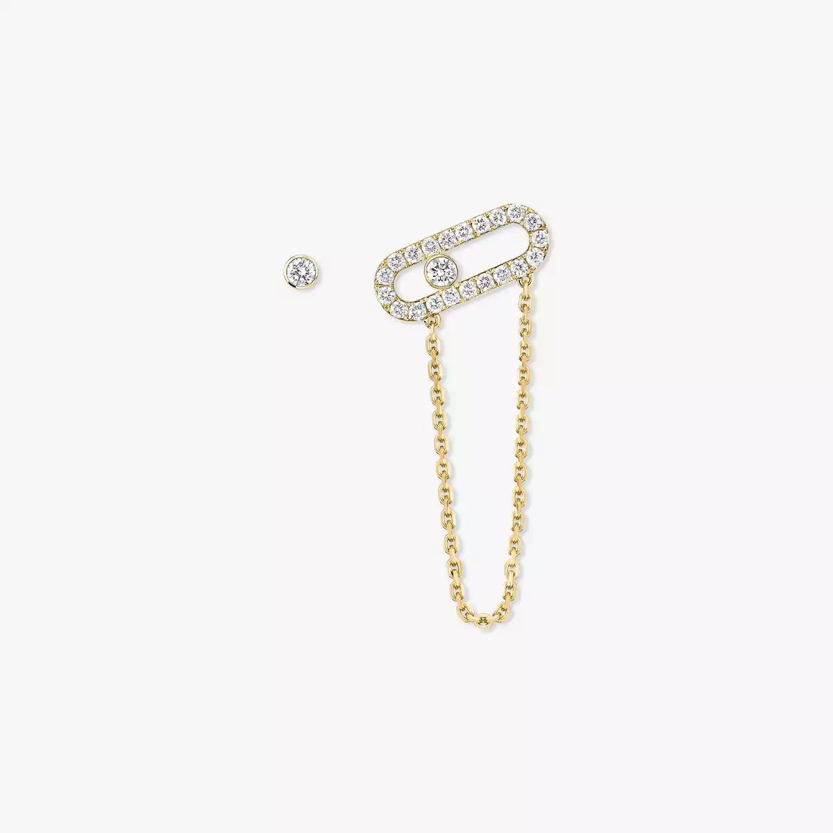 [Aura Jewels]Move Uno Diamond Earrings