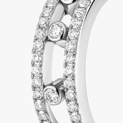 [Aura Jewels]Diamond Pave_ Hoop Earrings Move