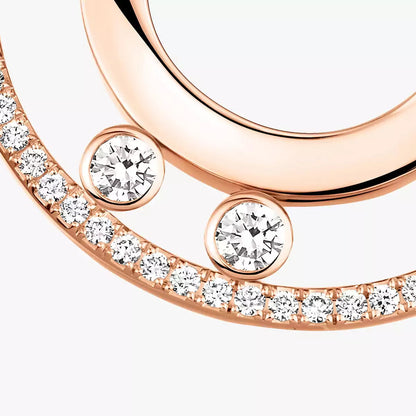 [Aura Jewels]Move Romane Small Diamond Hoop Earrings