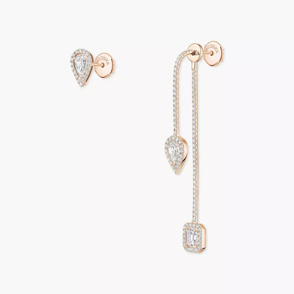 [Aura Jewels]Diamond Drop Earrings My Twin