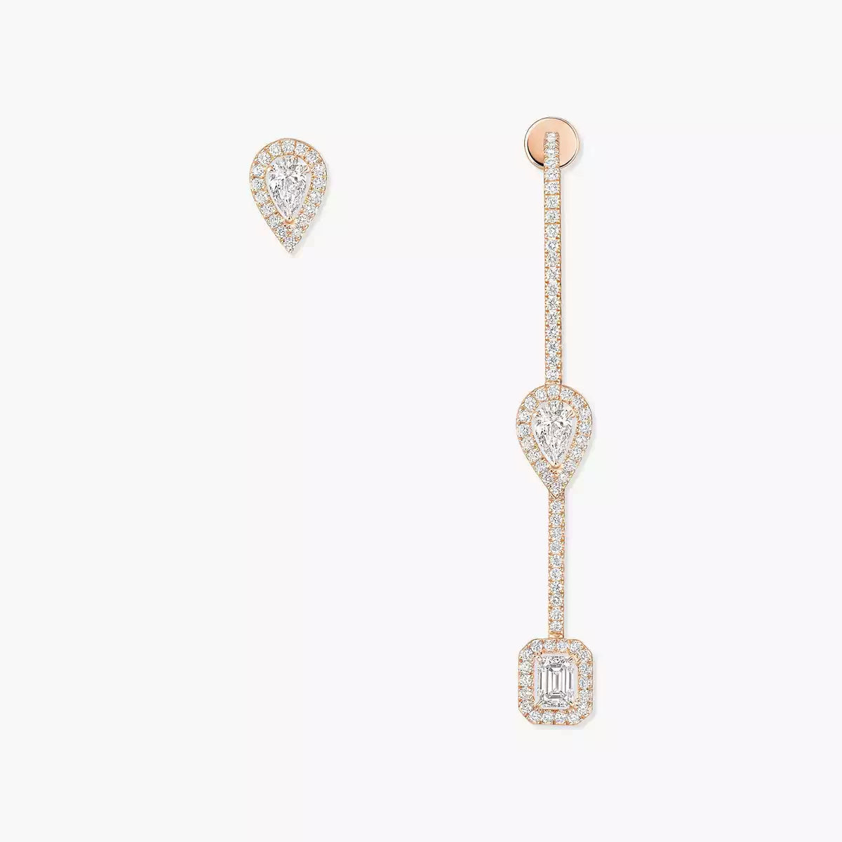 [Aura Jewels]Diamond Drop Earrings My Twin