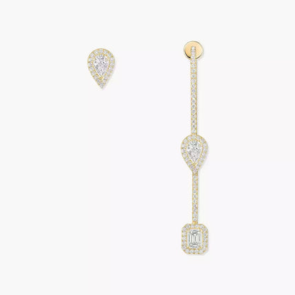 [Aura Jewels]Diamond Drop Earrings My Twin